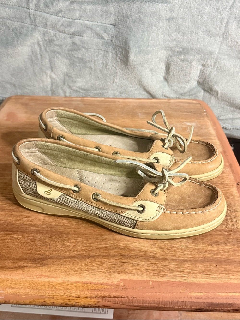 Sperry Top Sider Tan Boat Shoe Loafers for Women